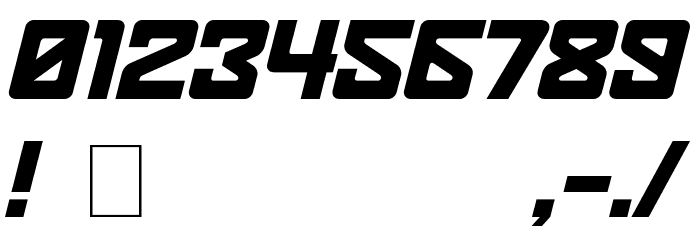 Spaceport two Medium Font Alte caractere