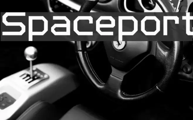 Spaceport Font examples
