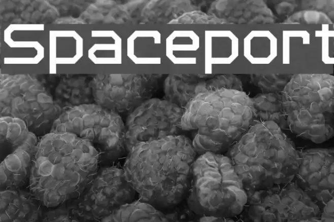 Spaceport Font examples