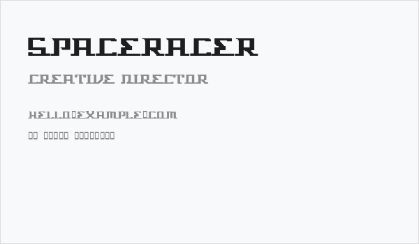 Spaceracer Business Card