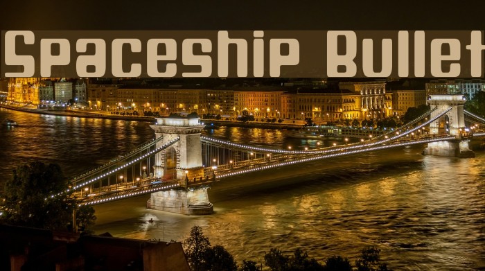 Spaceship Bullet Font examples