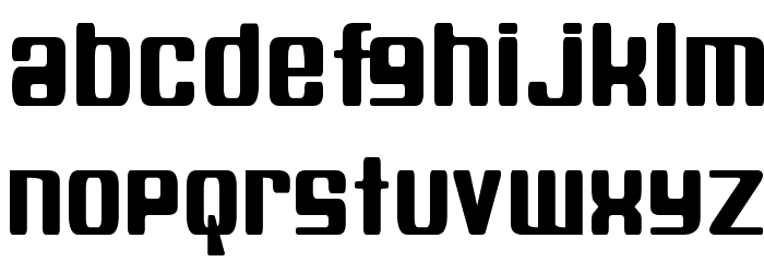 Spaceship Bullet Font LOWERCASE
