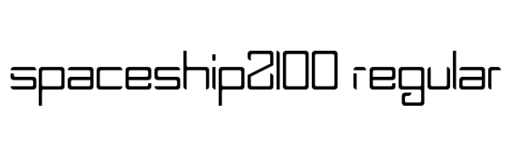 Spaceship2100 Regular  免费字体下载