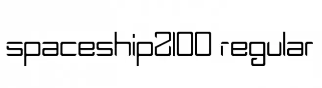 Spaceship2100 Regular  Скачать бесплатные шрифты