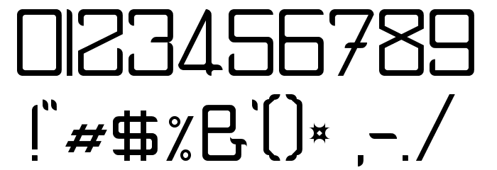 Spaceship2100 Regular Font OTHER CHARS
