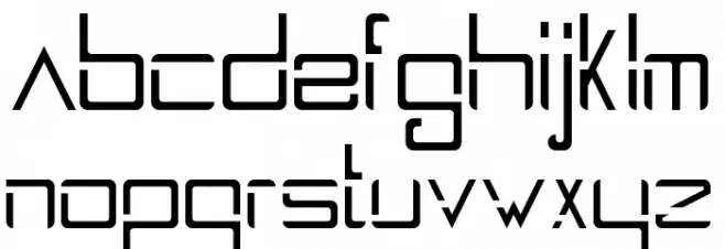 Spaceship2100 Regular フォント 大文字