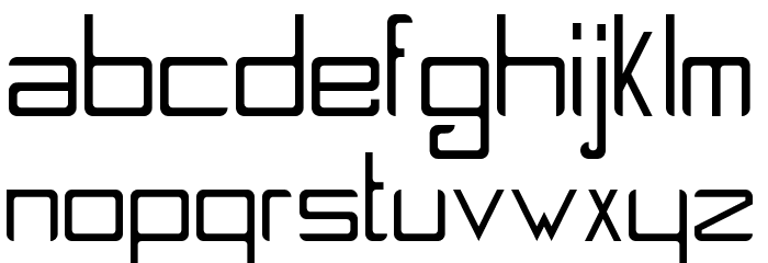 Spaceship2100 Regular Font LOWERCASE