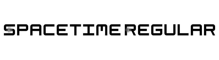 Spacetime Regular  font caratteri gratis