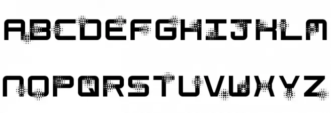 Spacetime Regular Font OTHER CHARS