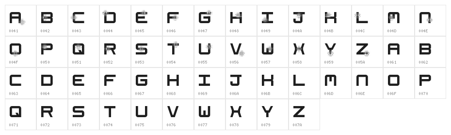 Spacetime Regular Character Map