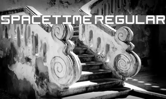 Spacetime Regular Font examples