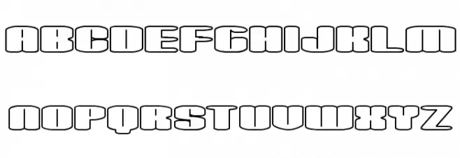 Spacious Outline BRK Schriftart Groß