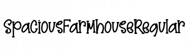 SpaciousFarmhouseRegular  नि: शुल्क फ़ॉन्ट्स डाउनलोड