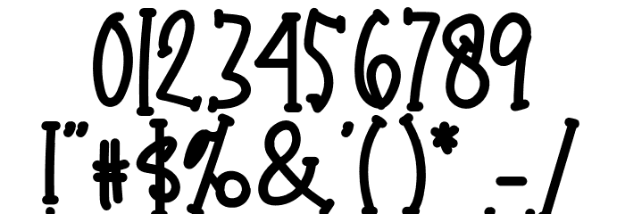SpaciousFarmhouseRegular Font OTHER CHARS