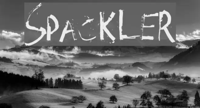 Spackler Font examples