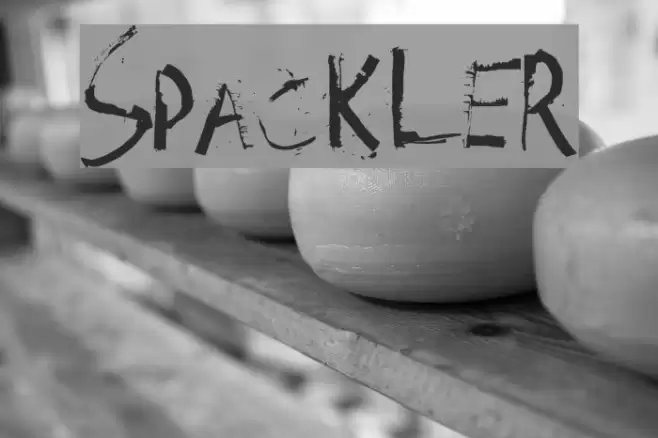 Spackler Font examples