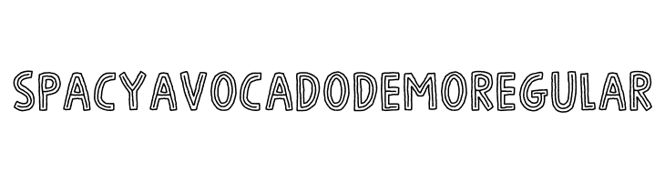 Spacy Avocado DEMO Regular  font caratteri gratis