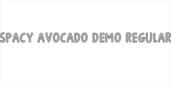 Spacy Avocado DEMO Regular Logo