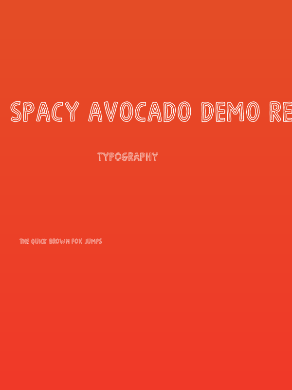 Spacy Avocado DEMO Regular Poster