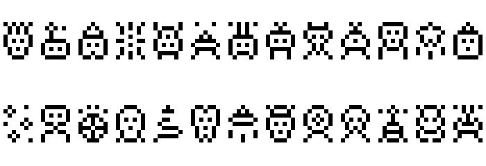 Spacy Stuff Font LOWERCASE