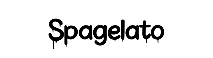 Spagelato  font caratteri gratis