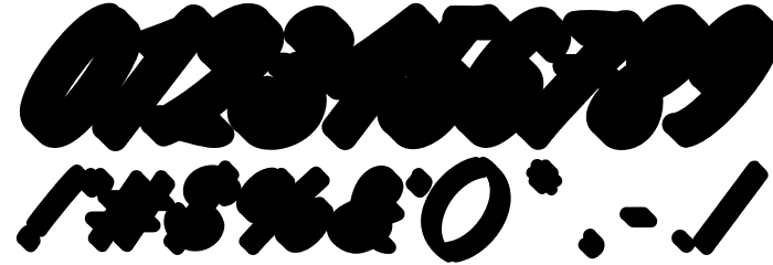 SpaghetiXtrudePersonalUse Font OTHER CHARS