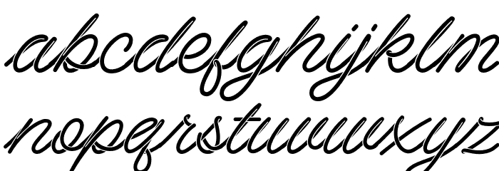 Spagheti Font LOWERCASE