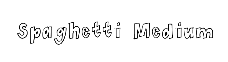 Spaghetti Medium  font caratteri gratis