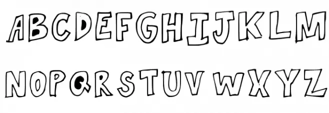 Spaghetti Medium Schriftart Groß