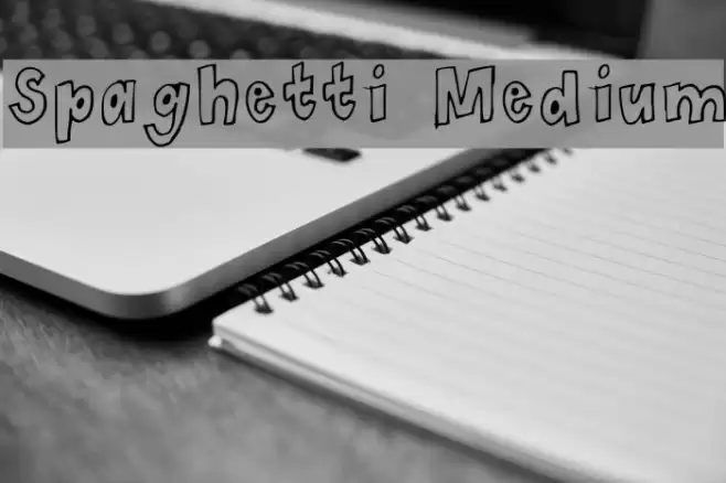 Spaghetti Medium Font examples