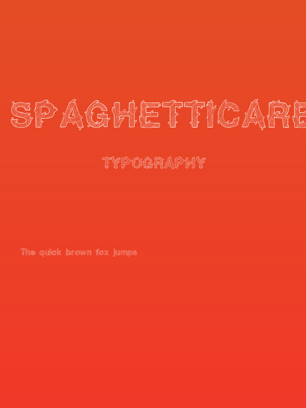 SpaghetticaRegular Poster