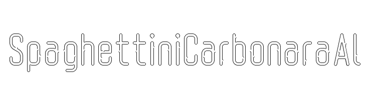 SpaghettiniCarbonaraAl  Descarca Fonturi Gratis