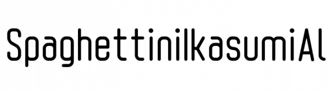 SpaghettiniIkasumiAl  تنزيل الخطوط
