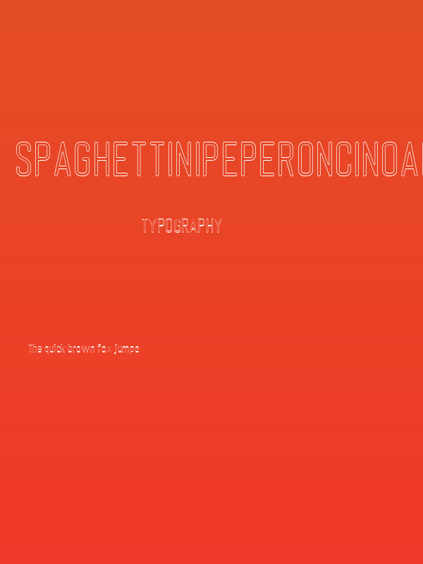 SpaghettiniPeperoncinoAl Poster