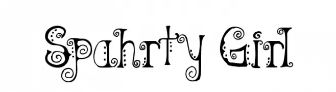 Spahrty Girl  les polices de caractères gratuit tlcharger