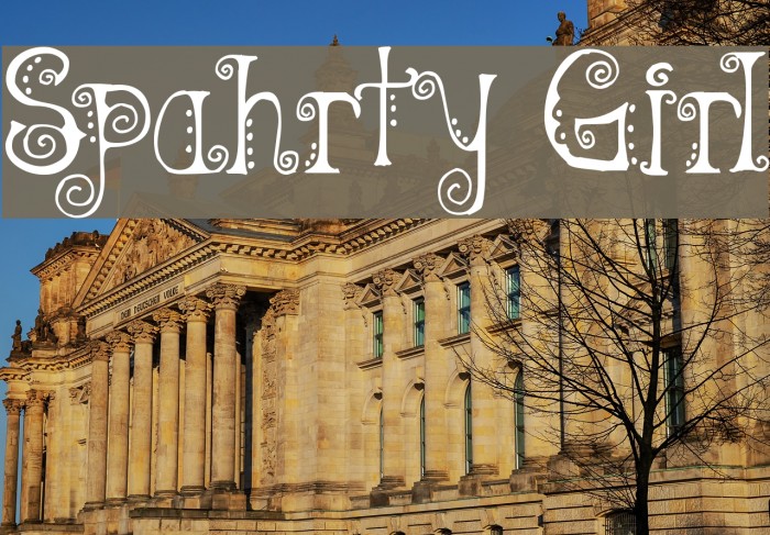 Spahrty Girl Font examples