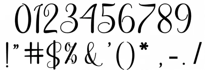 Spalding Font OTHER CHARS