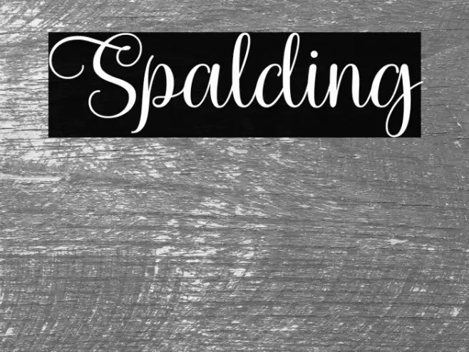 Spalding Font examples