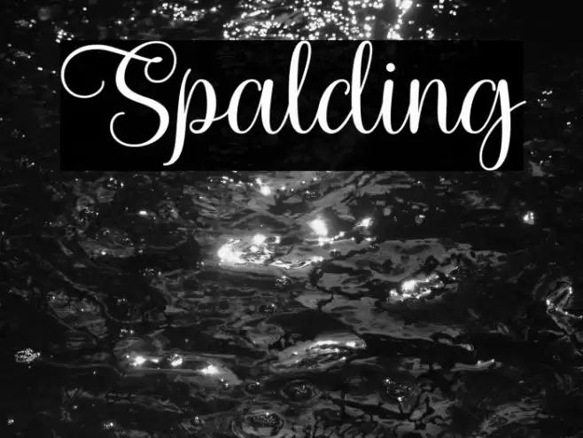 Spalding Font examples
