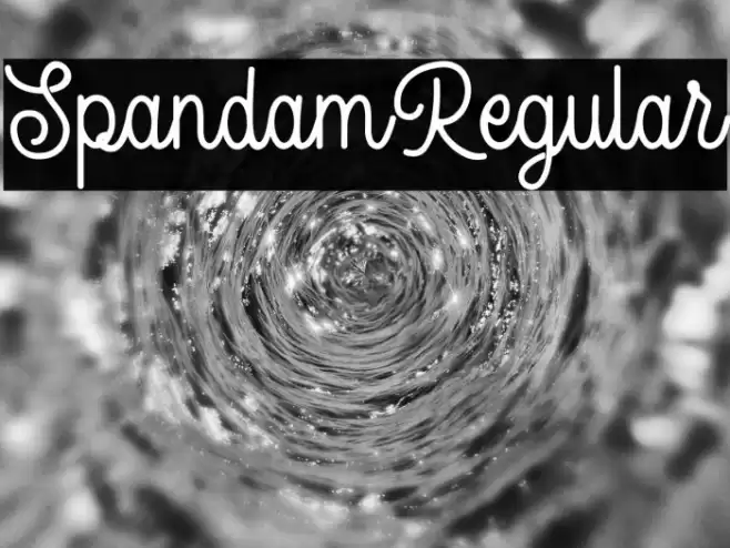 Spandam-Regular Font examples