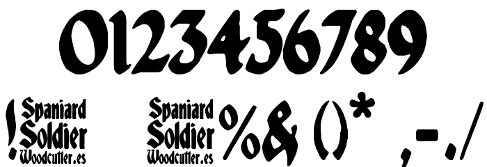 Spaniard Soldier Font OTHER CHARS