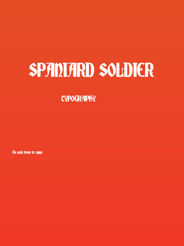 Spaniard Soldier Poster