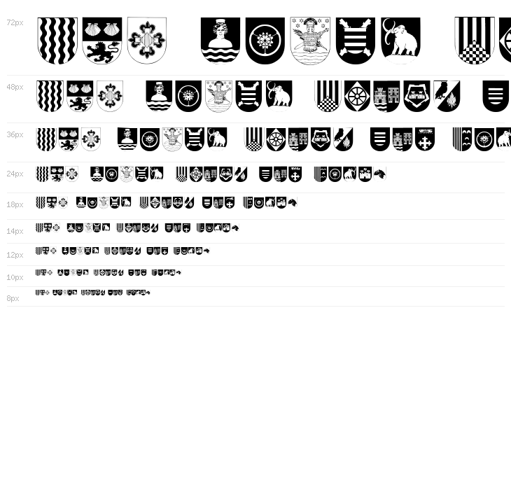 Spanish Army Shields Two Waterfall