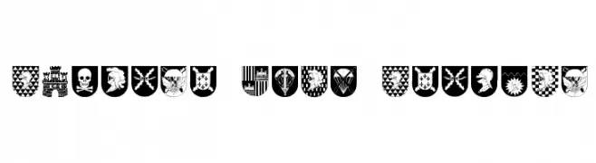 Spanish Army Shields  Скачать бесплатные шрифты