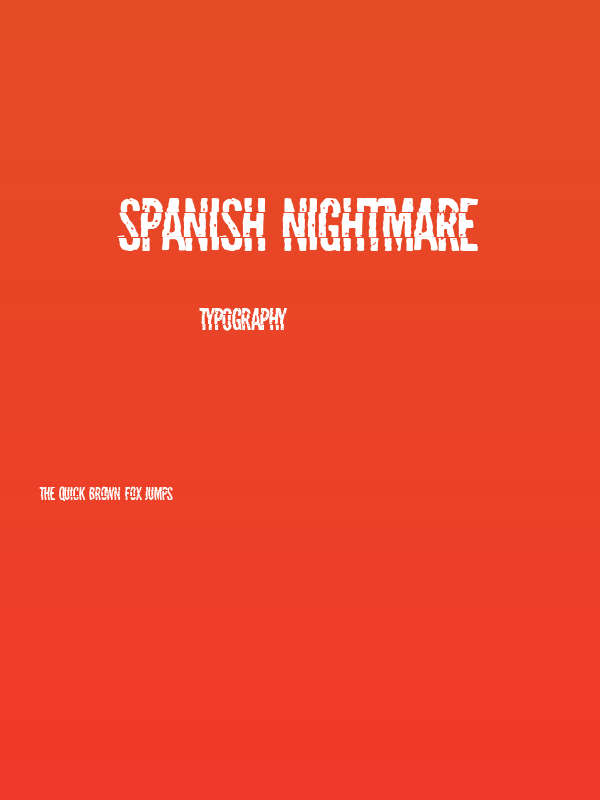 Spanish Nightmare Poster