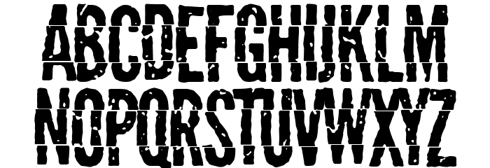 Spanish Nightmare Font LOWERCASE