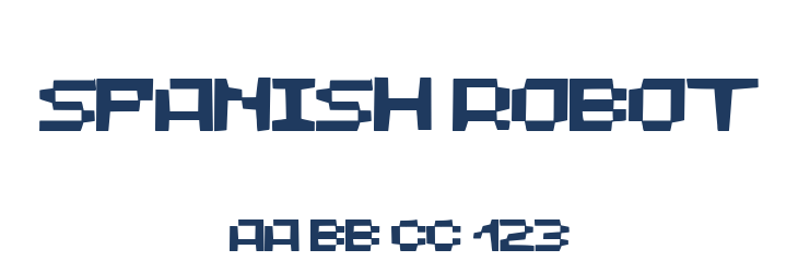 Spanish Robot Font Preview