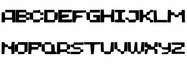 Spanish Robot फ़ॉन्ट अपरकेस