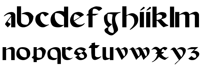 Spanish-Round-Bookhand--16th-c- Font LOWERCASE