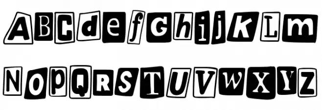 Spanish Serial Punk フォント 大文字